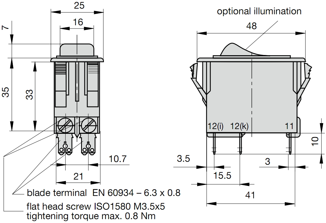 מנתק מעגלים E-T-A ETA CIRCUIT BREAKER 3120 3120-F521-H7T1-W01X-5A